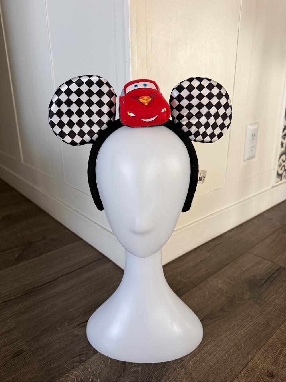 Rare Disney Cars Lightning McQueen Mickey Ears Headband